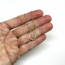 Load image into Gallery viewer, Drop silver pendant with necklace TO ORDER