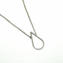Load image into Gallery viewer, Drop silver pendant with necklace TO ORDER