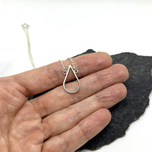 Load image into Gallery viewer, Drop silver pendant with necklace TO ORDER