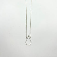 Load image into Gallery viewer, Drop silver pendant with necklace TO ORDER