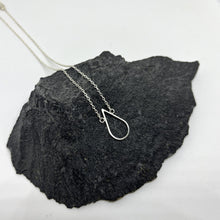 Load image into Gallery viewer, Drop silver pendant with necklace TO ORDER
