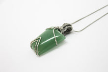 Load image into Gallery viewer, Aventurine stainless steel necklace pendant