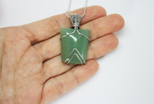Load image into Gallery viewer, Aventurine stainless steel necklace pendant