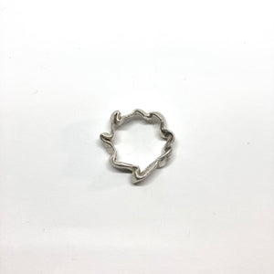Flow silver ring size 53-54