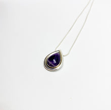Load image into Gallery viewer, Raindrops silver moonstone necklace
