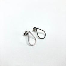 Load image into Gallery viewer, Drop silver stud earrings No. 3

