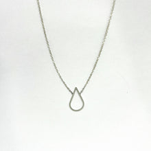 Load image into Gallery viewer, Drop silver pendant with necklace TO ORDER
