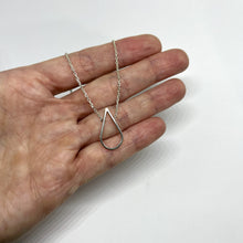 Load image into Gallery viewer, Drop silver pendant with necklace TO ORDER
