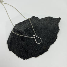 Load image into Gallery viewer, Drop silver pendant with necklace TO ORDER
