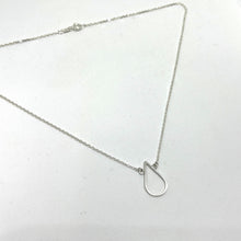 Load image into Gallery viewer, Drop silver pendant with necklace TO ORDER
