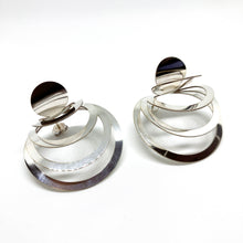 Load image into Gallery viewer, DIMENSIONS plug-in earrings silver plated
