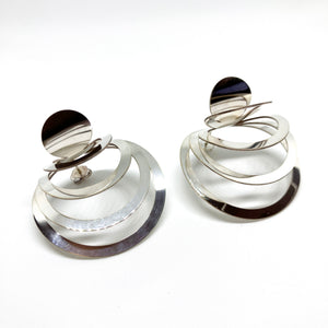 DIMENSIONS plug-in earrings silver plated