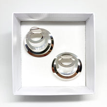 Load image into Gallery viewer, DIMENSIONS plug-in earrings silver plated
