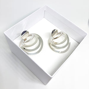 DIMENSIONS plug-in earrings silver plated