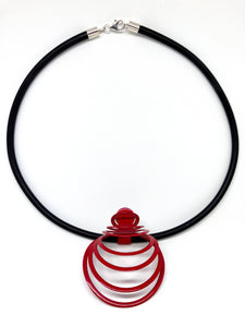 DIMENSIONS necklace red TO ORDER!