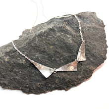 Load image into Gallery viewer, Raindrops - Triangle silver necklace
