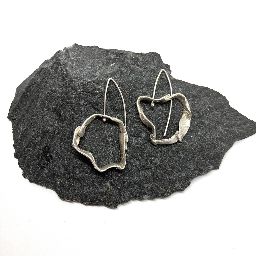 Flow silver earrings Nr.3