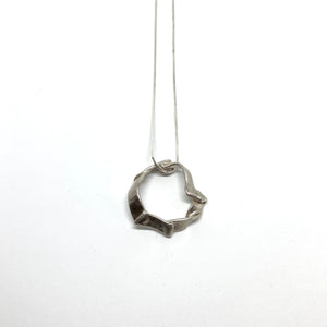 Flow silver pendant necklace Nr.4
