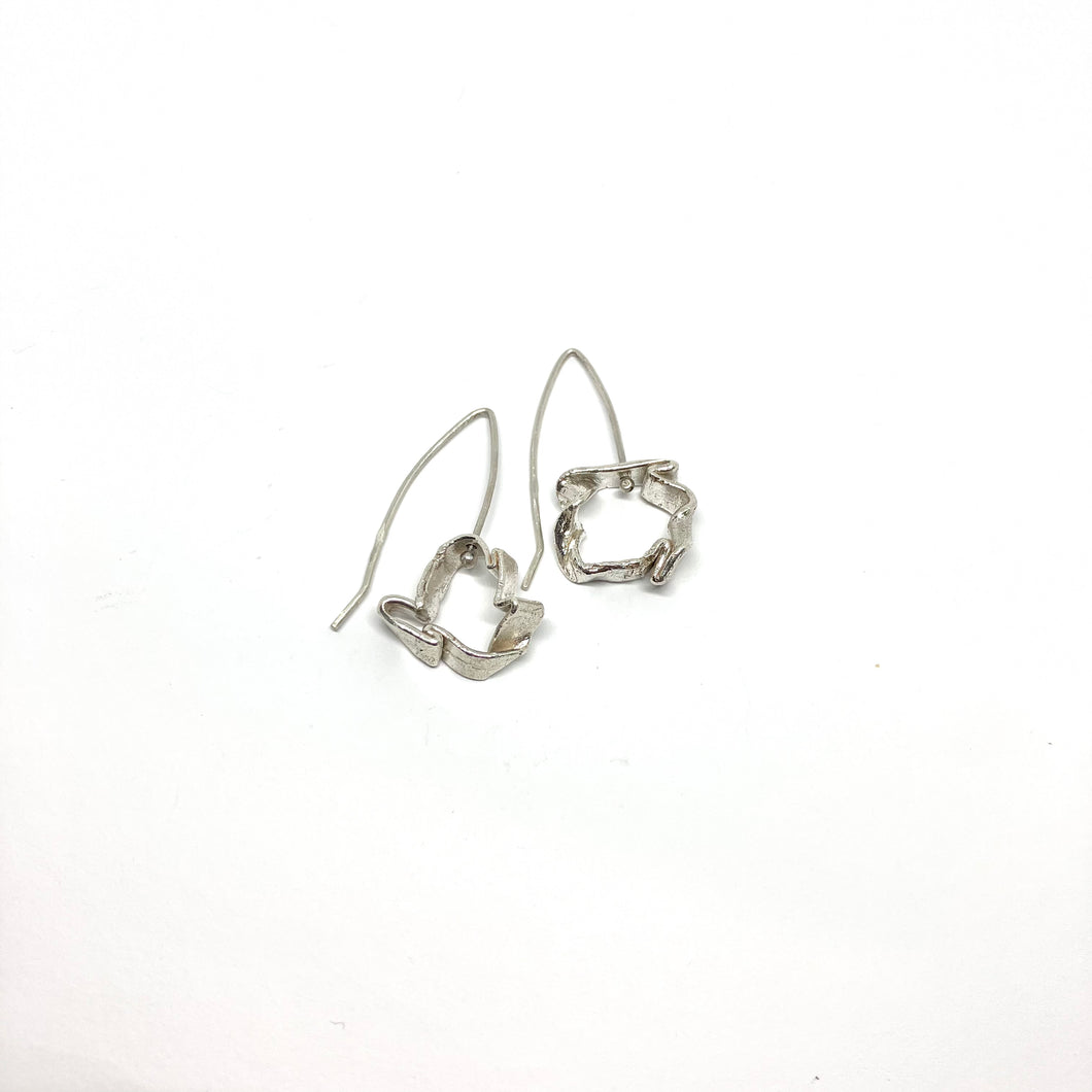 Flow silver earrings TO ORDER