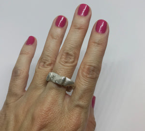Flow ezüst gyűrű 52-es méret