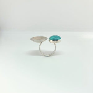 Larimar silver ring