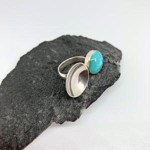 Larimar silver ring