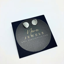 Load image into Gallery viewer, Lunae silver stud earrings
