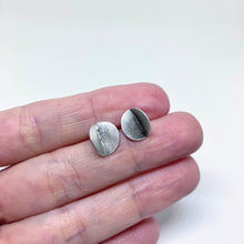 Load image into Gallery viewer, Lunae silver stud earrings
