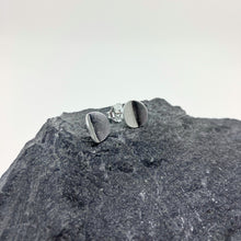 Load image into Gallery viewer, Lunae silver stud earrings
