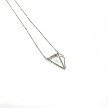 Load image into Gallery viewer, Tetra silver pendant with necklace

