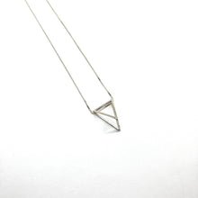 Load image into Gallery viewer, Tetra silver pendant with necklace
