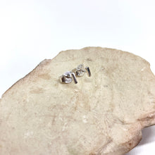 Load image into Gallery viewer, Line mini silver stud earrings

