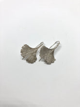 Load image into Gallery viewer, Ginkgo silver earrings
