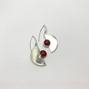 Kianit art deco silver earrings