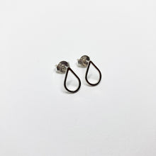 Load image into Gallery viewer, Drop silver stud earrings No. 2 TO ORDER
