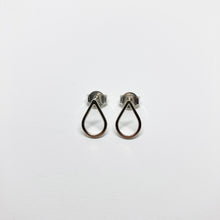 Load image into Gallery viewer, Drop silver stud earrings No. 2 TO ORDER

