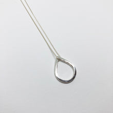 Load image into Gallery viewer, Drop silver pendant with necklace TO ORDER
