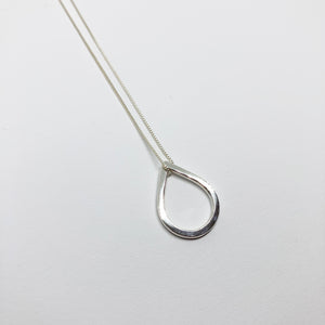 Drop silver pendant with necklace TO ORDER