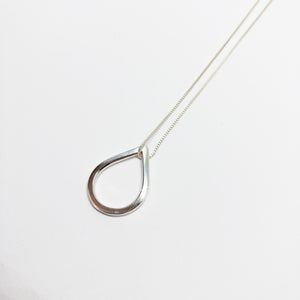 Drop silver pendant with necklace TO ORDER