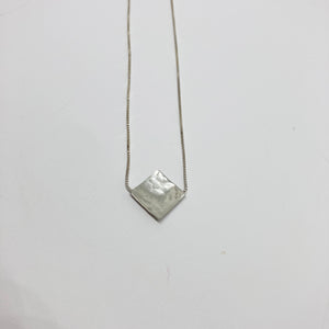 Raindrops - Window silver necklace