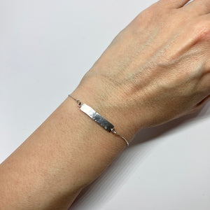Raindrops - Band silver bracelet TO ORDER