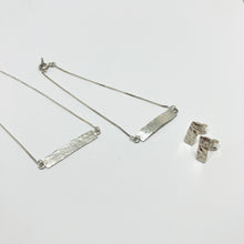 Load image into Gallery viewer, Raindrops - Band silver necklace TO ORDER
