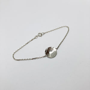 Raindrops - Lake silver bracelet