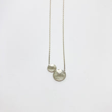 Load image into Gallery viewer, Raindrops - Lake silver necklace AVAILABLE TO ORDER
