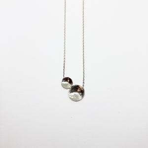 Raindrops - Lake silver necklace AVAILABLE TO ORDER