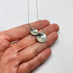 Raindrops - Lake silver necklace AVAILABLE TO ORDER