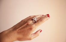 Kép betöltése a galériamegjelenítőbe: Ginkgo levél ezüst gyűrű állítható méret
