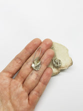 Load image into Gallery viewer, Desert rose silver earrings
