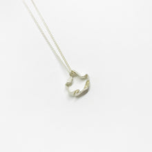 Load image into Gallery viewer, Flow silver pendant necklace
