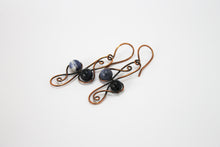 Load image into Gallery viewer, Air sodalite copper earrings
